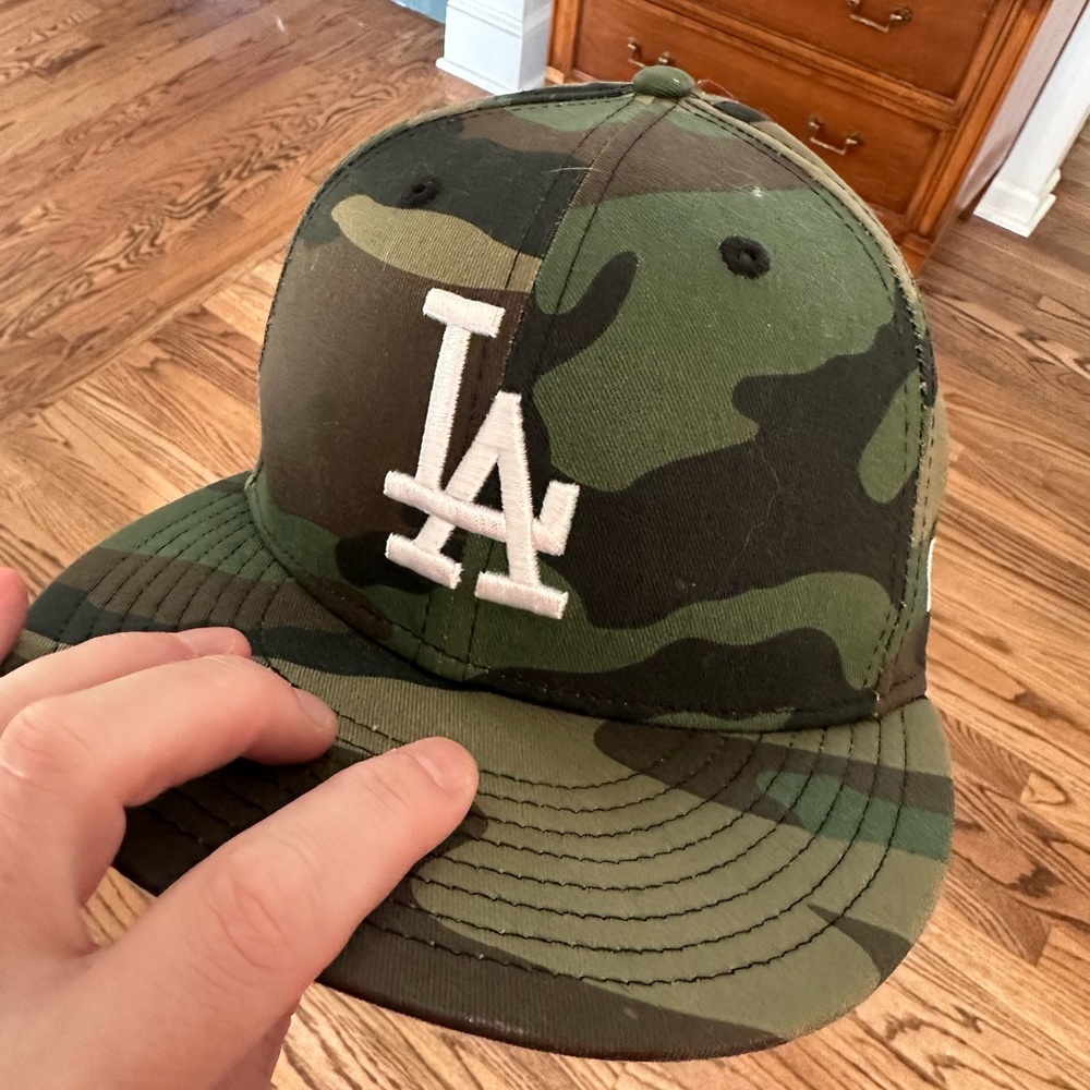 LA Dodgers camo hat